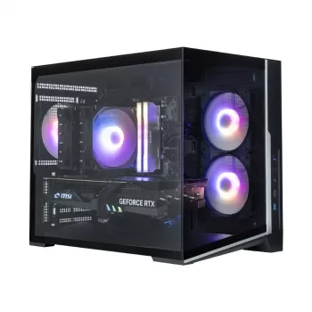Zalman D30 zwart mATX mini tower pc-behuizing met 3x 120mm ARGB-ventilatoren en gehard glazen zijpaneel