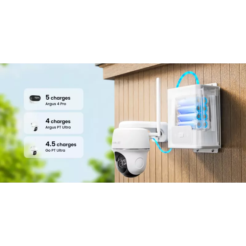 BRAUN Reolink | RLA-BP1 | 12800mAh langdurige accu voor buiten | IP67