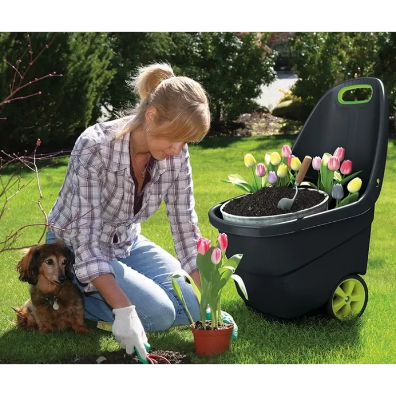 KETER Easy Go XL 62L donkergrijs