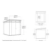 KETER Tuinhuis Deco Pent 7x7 essenhoutkleur