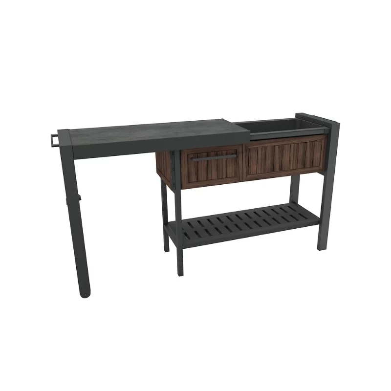KETER Extendable Party Station walnootkleurige partytenttafel