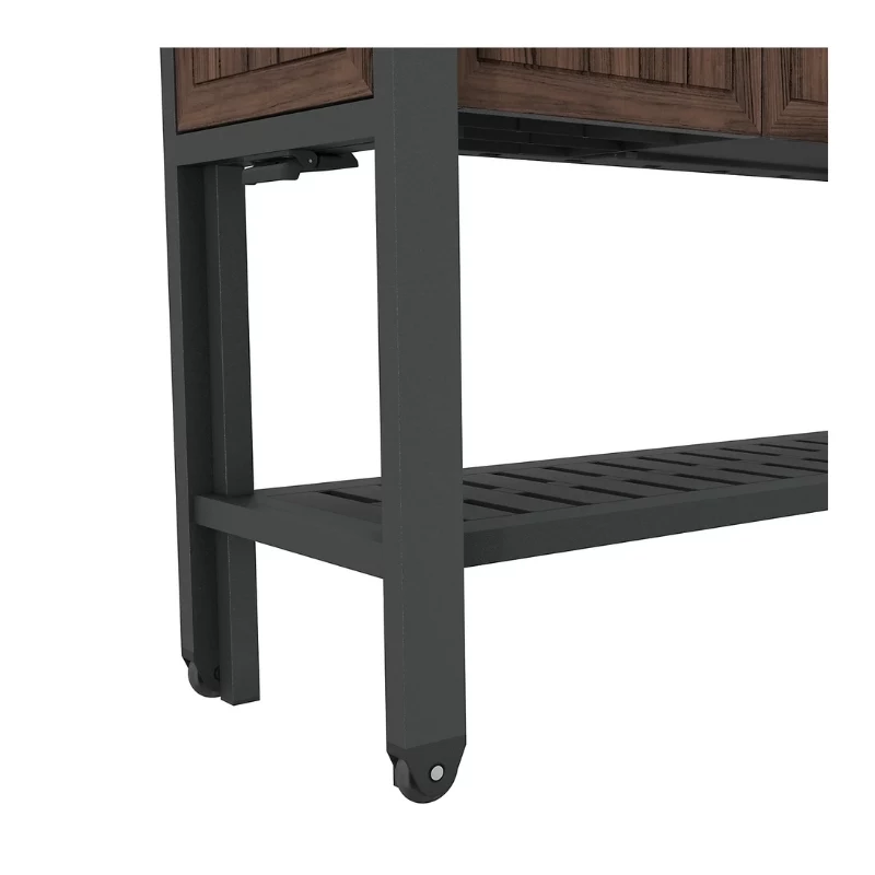 KETER Extendable Party Station walnootkleurige partytenttafel