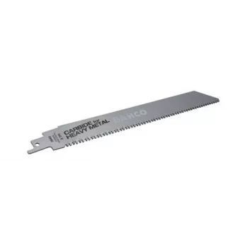 Bahco 7405021 zaagblad voor reciprozaag met hardmetalen tanden voor zwaar metaal, 225 mm, 8 ZPI, 1 stuk