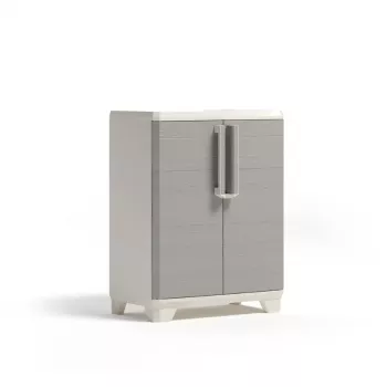 KETER Linear houten sokkelkast 68x39x90cm lichtbeige/lichtgrijs