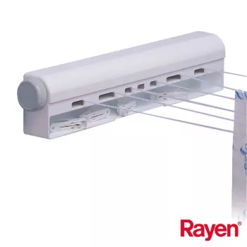 RAYEN Uittrekbare waslijn 22m met 10 stuks wasknijpers