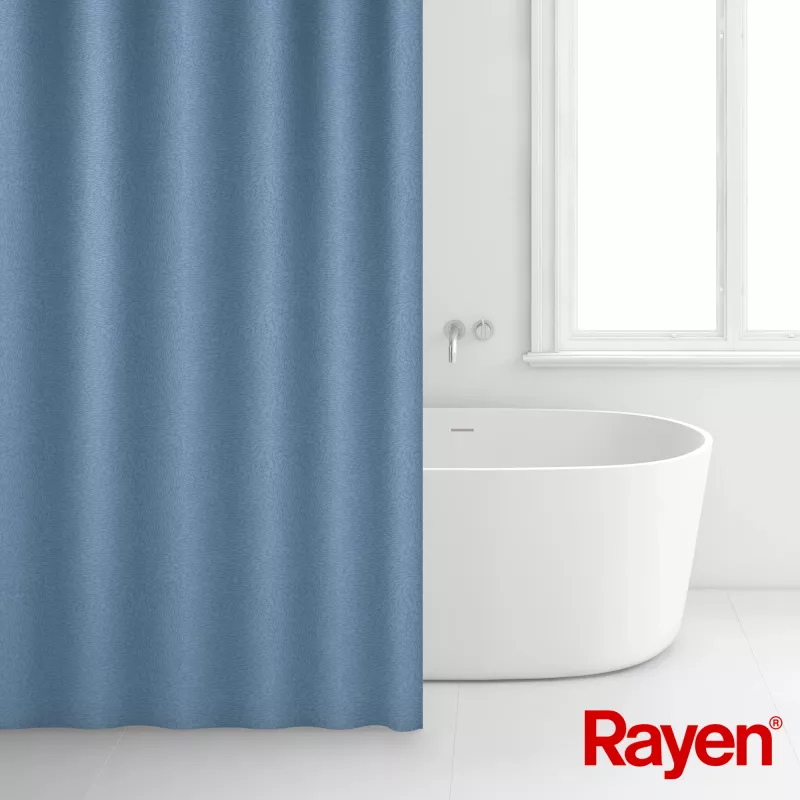 RAYEN Douchegordijn 180x200cm blauw, polyester