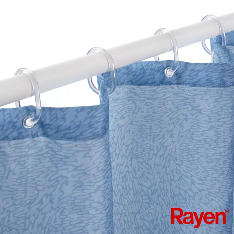 RAYEN Douchegordijn 180x200cm blauw, polyester