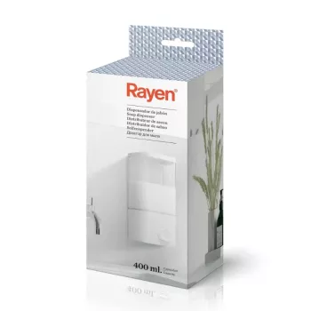 RAYEN Vloeibare zeepdispenser / wit / 400ml