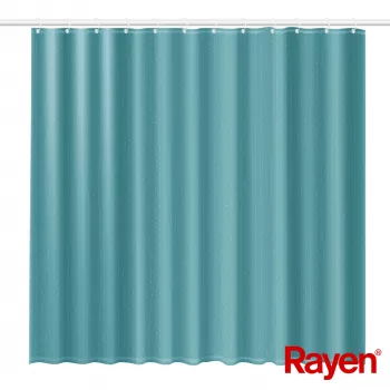 RAYEN Douchegordijn 180x200cm lichtblauw, polyester