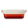 LE CREUSET Rechthoekige ovenschaal Heritage aardewerk 26x19cm / 2,4L rood