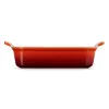 LE CREUSET Rechthoekige ovenschaal Heritage aardewerk 26x19cm / 2,4L rood