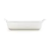 Le Creuset Rechthoekige Heritage aardewerk ovenschaal 26x19cm / 2,4L wit