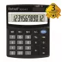 REBELL RE-SDC412 BX half-desktop zakrekenmachine, 12-cijferig lcd, dual power, zwart