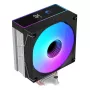 Rampage Octagon B70 CPU-luchtkoeler, 120 mm ARGB, temperatuurweergave, zwart