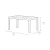 KETER tuintafel Julie (in folie) beige