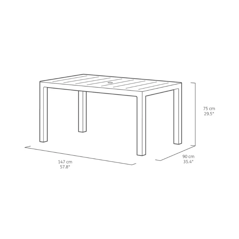 KETER tuintafel Julie (in folie) beige