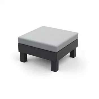 KETER tuinhocker/tafel Element met kussen grijs/lichtgrijs
