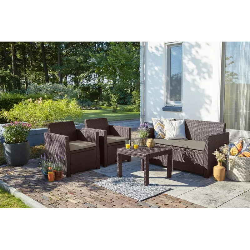 KETER tuinmeubelset Alabama set bruin