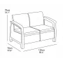 KETER tuinmeubelset Corfu set bruin