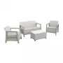KETER tuinmeubelset Scandi Linea 2-zits set kiezelgrijs/lichtbeige