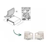 KETER tuinstoelen 2 stuks Scandi Linea kiezelgrijs/lichtbeige