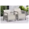 KETER tuinstoelen 2 stuks Scandi Linea kiezelgrijs/lichtbeige