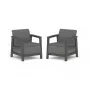 KETER tuinstoelen 2 stuks Scandi Linea grijs