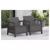 KETER tuinstoelen 2 stuks Scandi Linea grijs