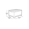 KETER tuintafel/opbergbox Scandi Storage Table grijs