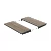 KETER tuintafel uitschuifbaar Deco Porto Nova uitschuifbaar 160-240 essenhouttint/zwart
