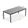 KETER tuintafel Deco Porto Nova 200 essenhoutlook/zwart