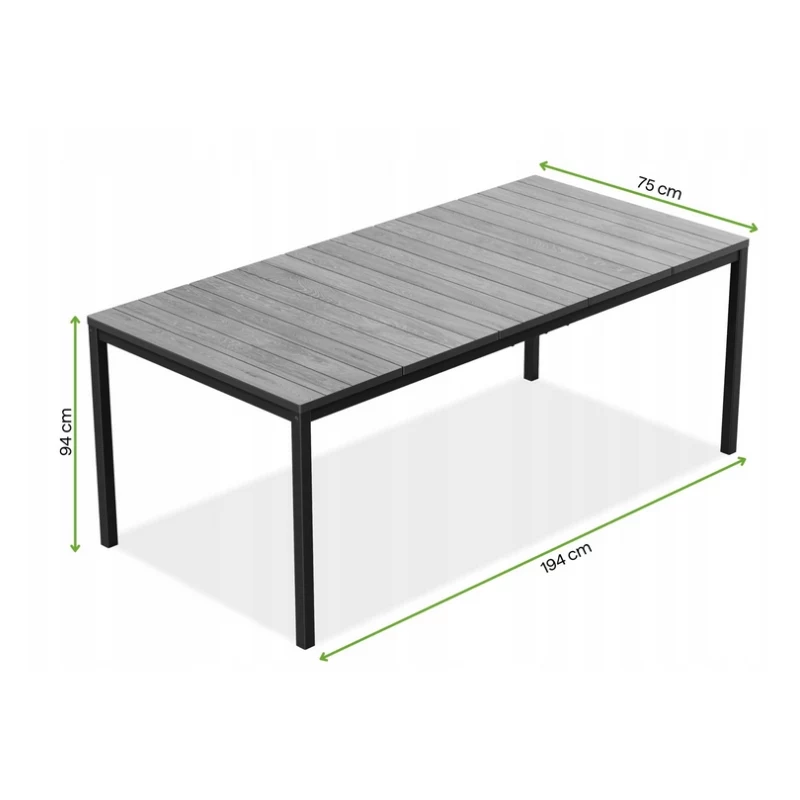 KETER tuintafel Deco Porto Nova 200 essenhoutlook/zwart
