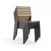 KETER tuinstoel Deco Corale teakhoutlook/grijs