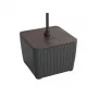 KETER Luzon parasol bijzettafel walnoot/grijs 29214820939