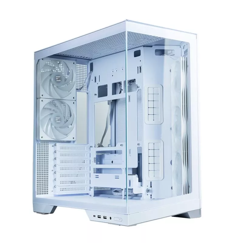 Zalman D50 ATX Mid Tower pc-behuizing, 3x 120mm ventilatoren, wit