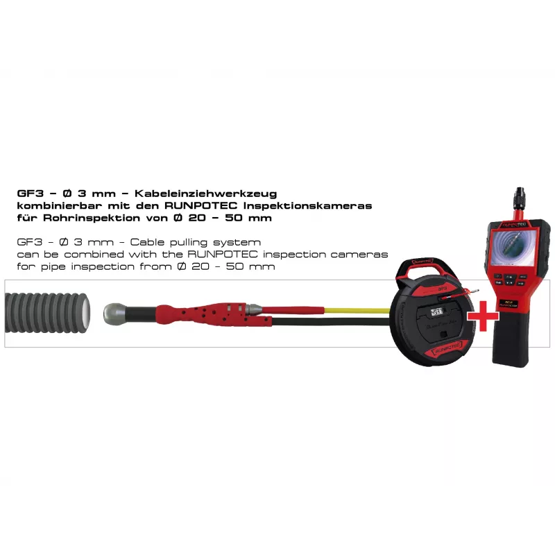 Runpotec GF3 kabeltrekgereedschap 3 mm zonder MZ- 30 m 10197 (10197)