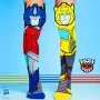 MADMIA kinderen kniekousen sokken Transformers Optimus Bumblebee 3D / Mm247