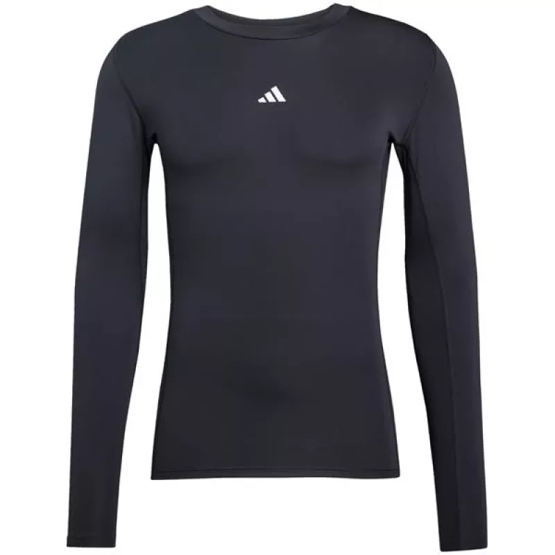 Heren adidas Techfit langarm-T-shirt zwart JP2944 XL