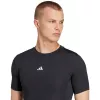 Heren adidas Techfit kortarm-T-shirt zwart JP4674 2XL