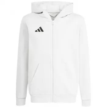 adidas Entrada 26 Full Zip Hoodie kindersweatshirt wit KH1783 164cm