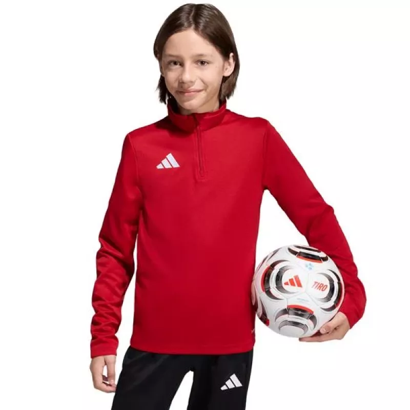 adidas Entrada 26 trainingsshirt kindersweatshirt rood JZ6636 116cm