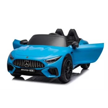 Auto op accu Mercedes AMG SL63 blauw gelakt