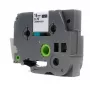 Brother TZ241 18mm x 8m zwart/wit compatibel lint