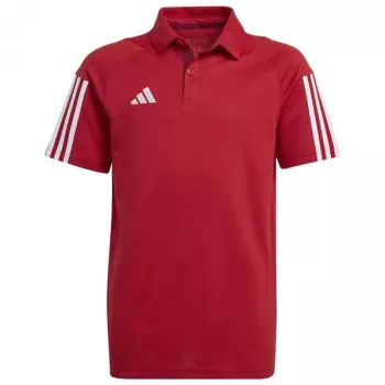 adidas Tiro 23 Competition Cotton polo kinderen T-shirt rood HI4715 152cm