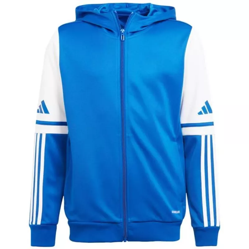 adidas Squadra 25 Hoody kindersweatshirt blauw en wit JD4802 140cm