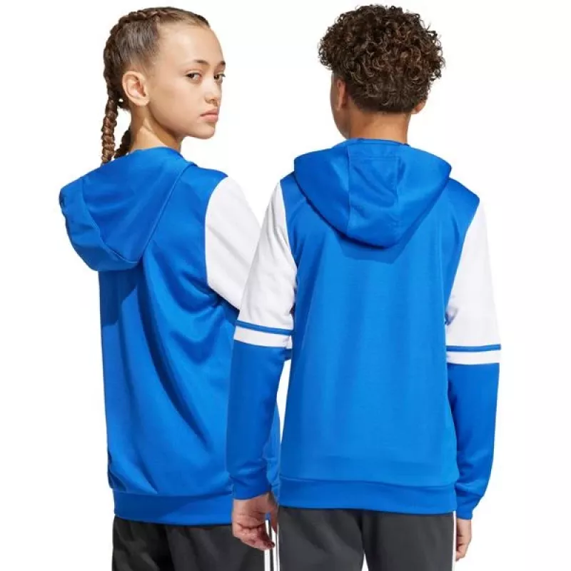 adidas Squadra 25 Hoody kindersweatshirt blauw en wit JD4802 140cm