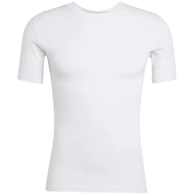 Heren adidas Techfit korte mouw T-shirt wit JP4675 M