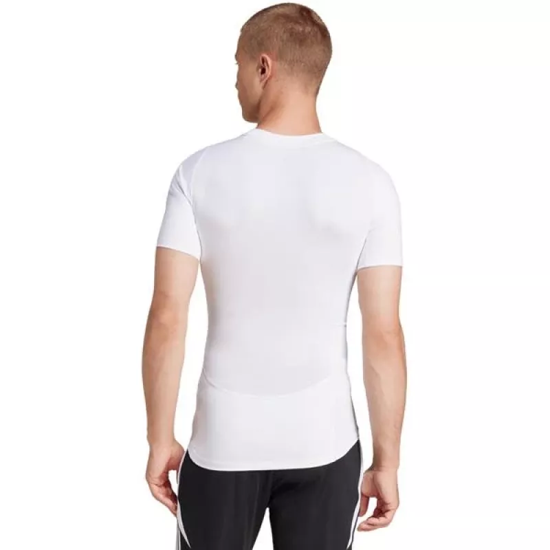 Heren adidas Techfit korte mouw T-shirt wit JP4675 M