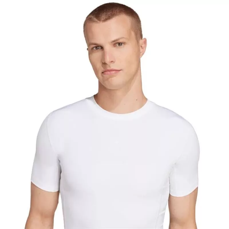 Heren adidas Techfit korte mouw T-shirt wit JP4675 M