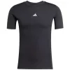 Heren adidas Techfit korte mouw T-shirt zwart JP4674 S